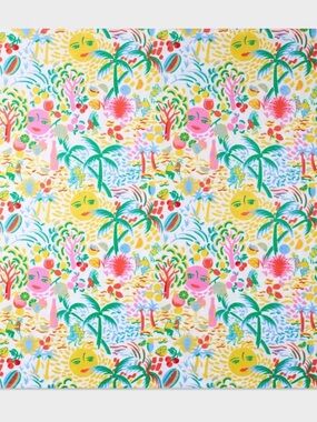 Roller Rabbit x Target Tropical Beach Towel in Yellow, Pink, Green, Blue